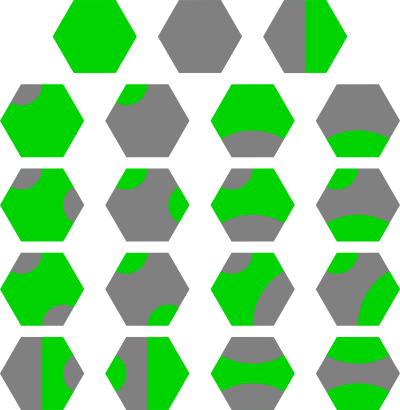 domino hexagonala